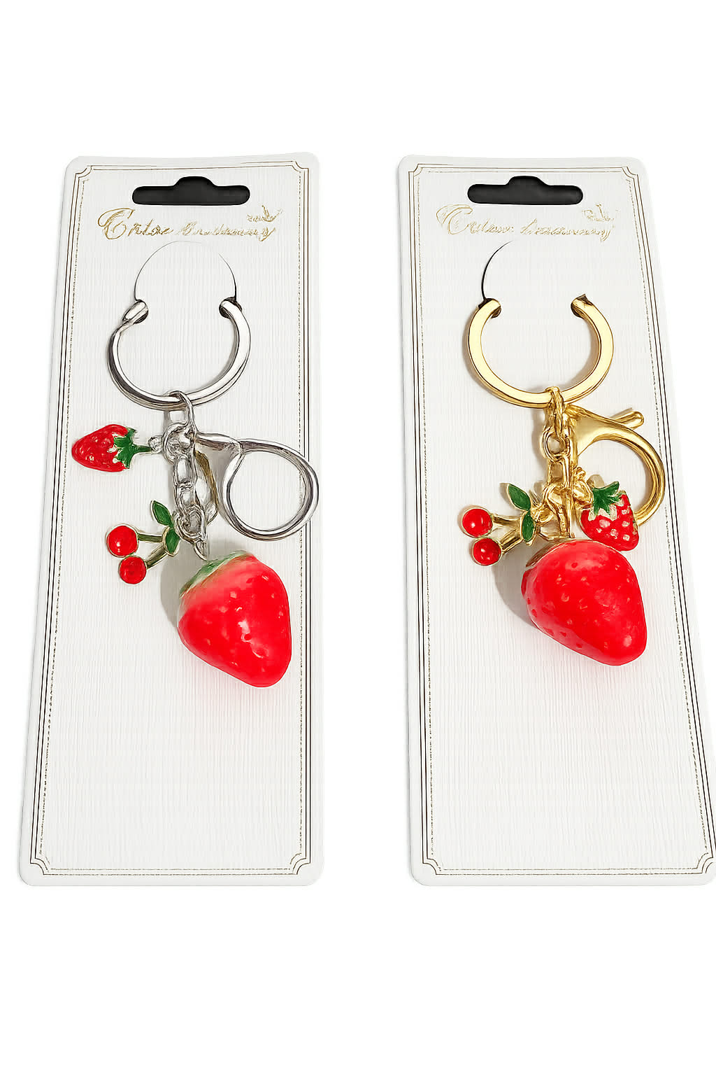 Strawberry Charm Keychain