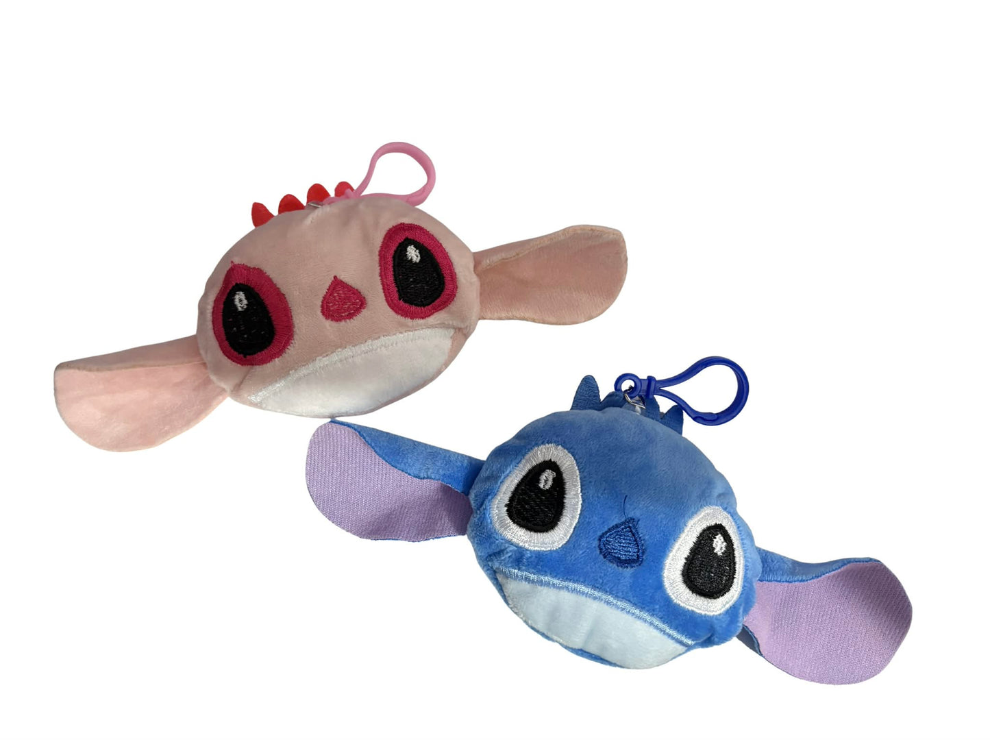 Adorable mini blue plush keychain inspired
