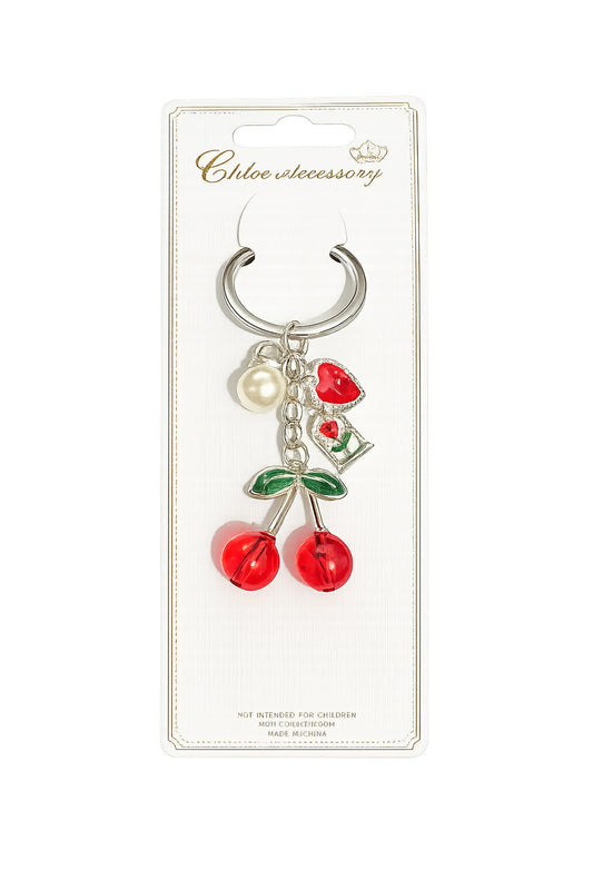 Cherry Charm Keychain