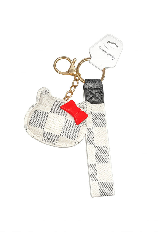 Hello Kitty LV Inspired Keychain