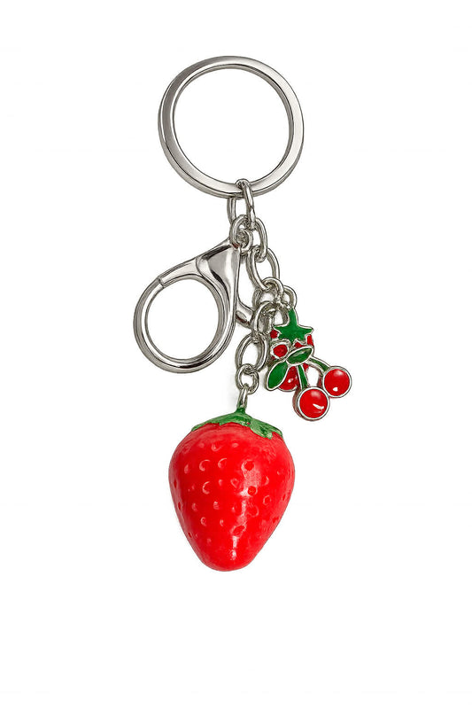 Strawberry Charm Keychain