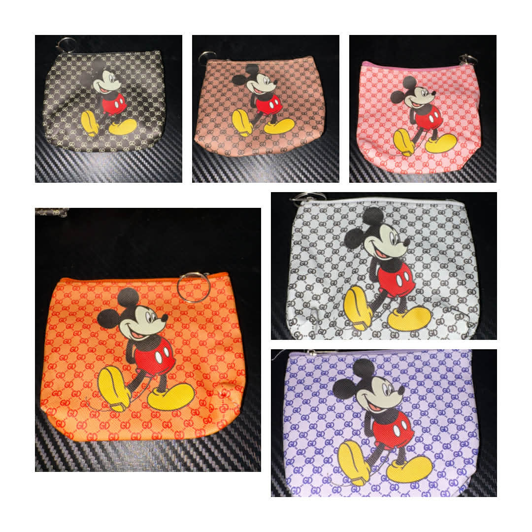 Cartoon-Inspired Mini Zipper Coin Pouches