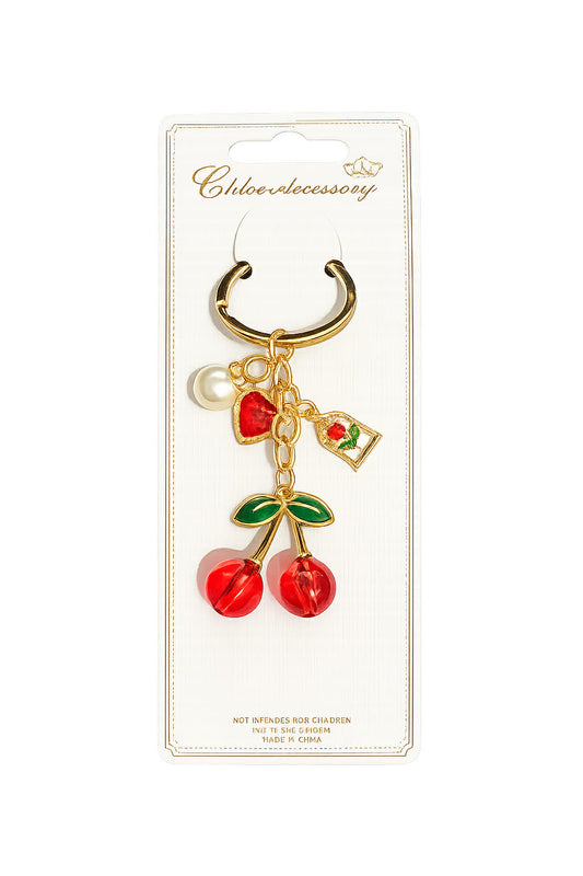 Cherry Charm Keychain