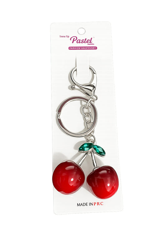 Cherry Charm Keychain