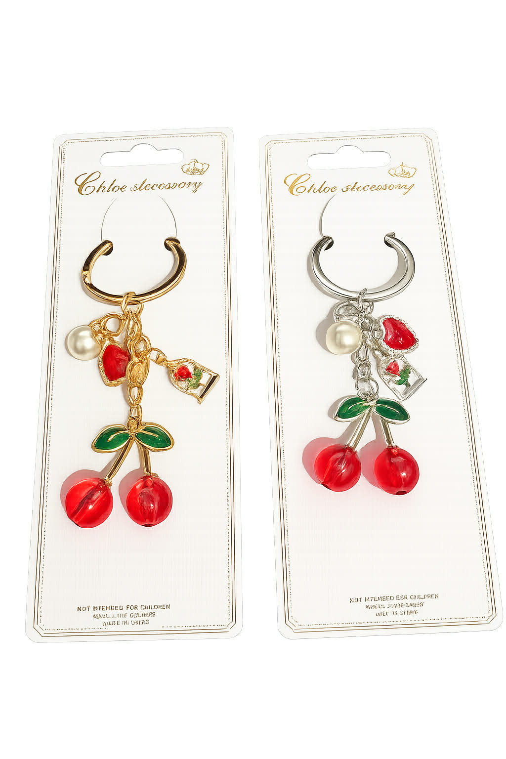 Cherry Charm Keychain