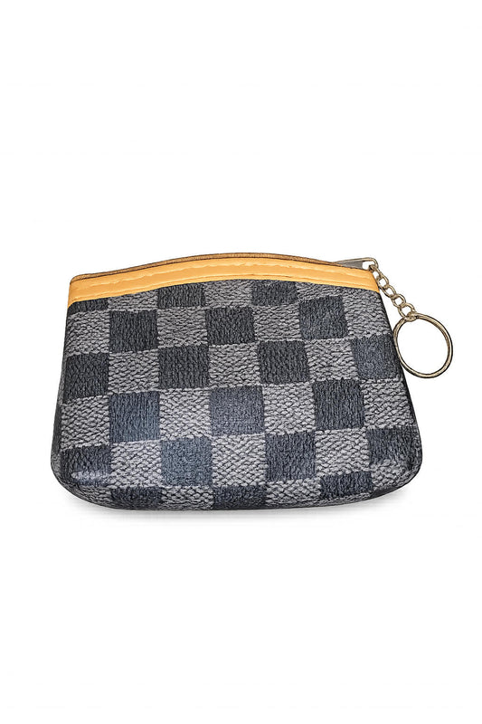 Mini Zip Coin Pouch with Keyring