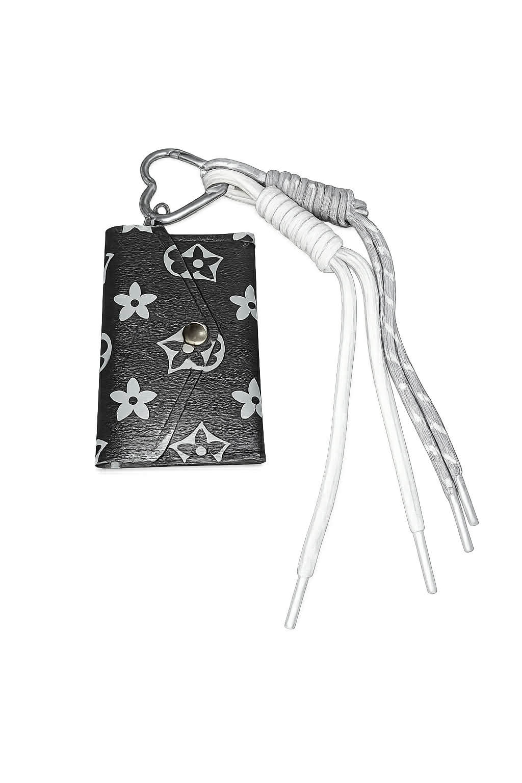 Mini Card Holder Keychain with Tassel Strap