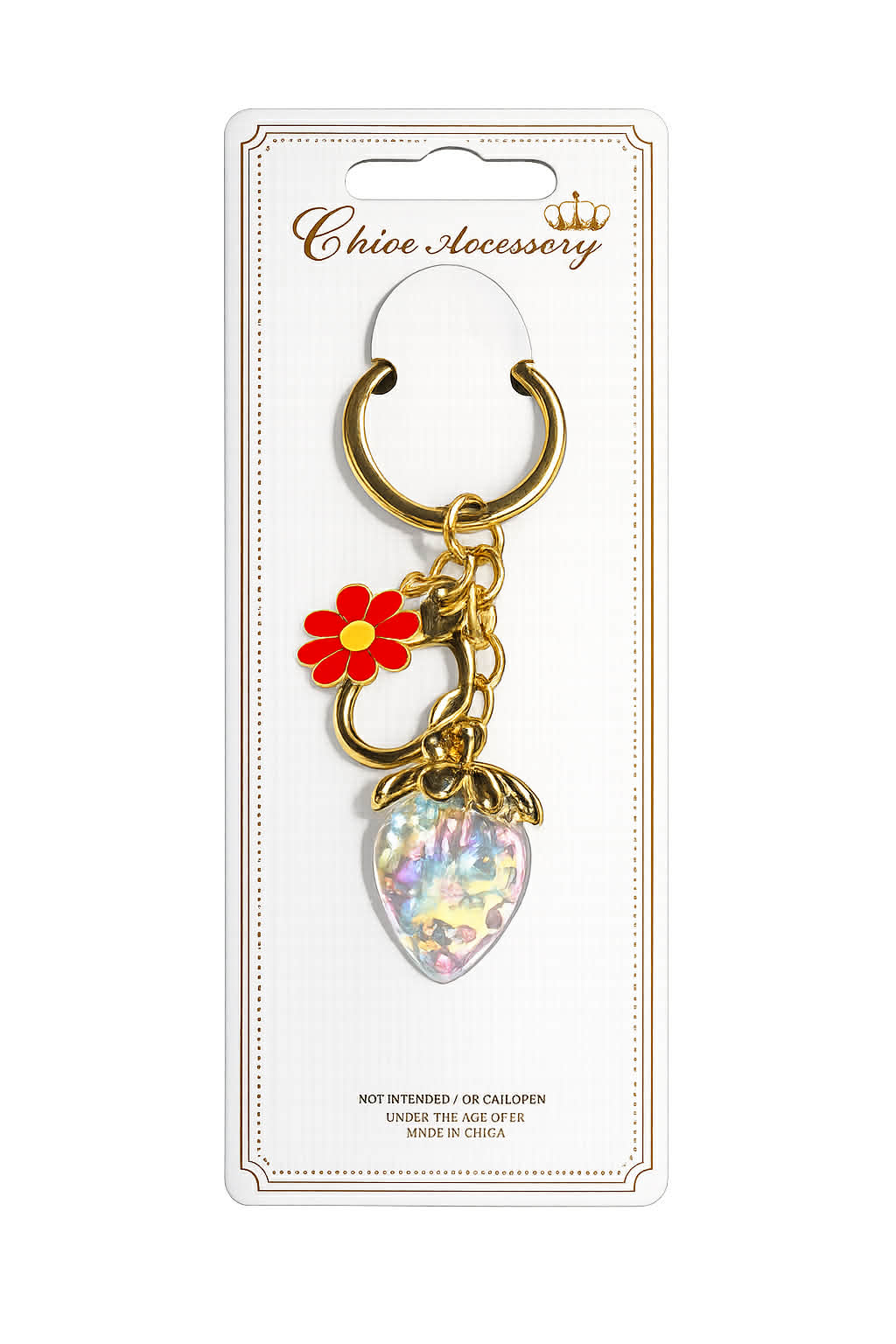Strawberry Charm Keychain