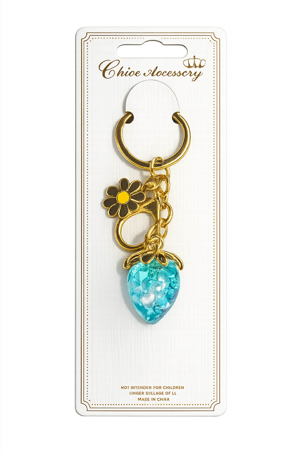 Strawberry Charm Keychain