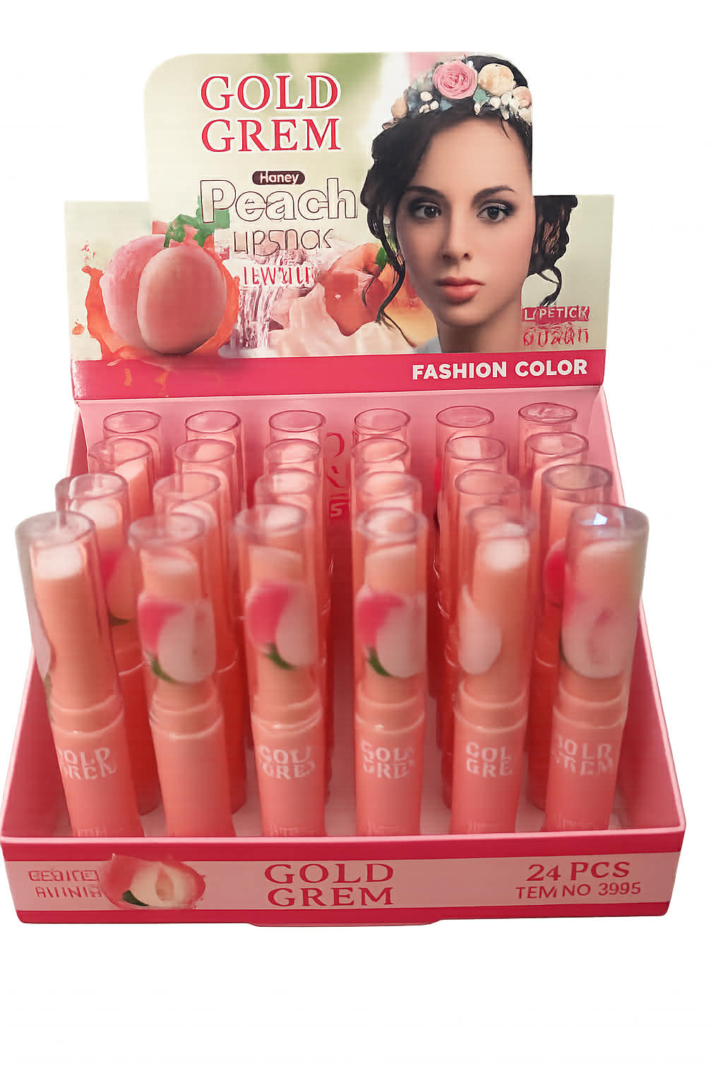 Gold Grem Honey Peach Lipstick –