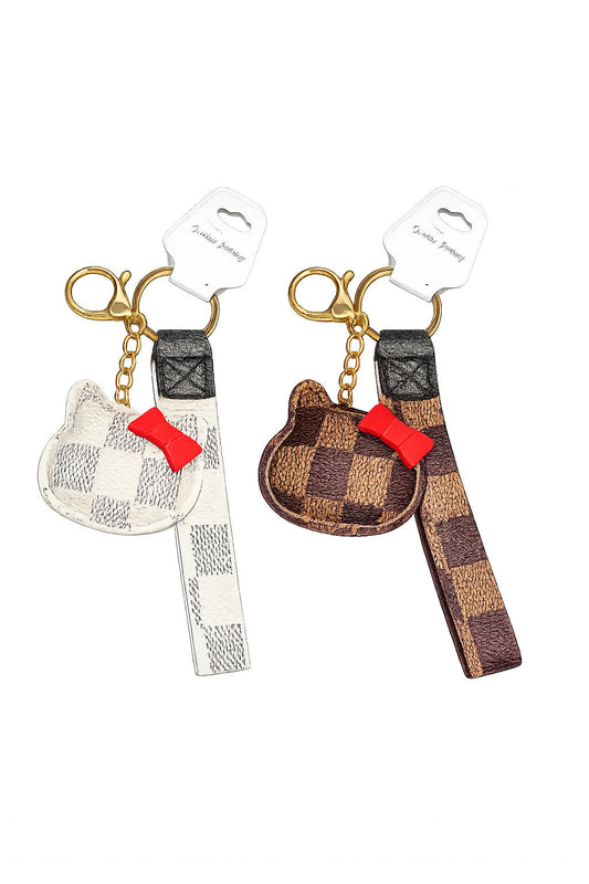 Hello Kitty LV Inspired Keychain