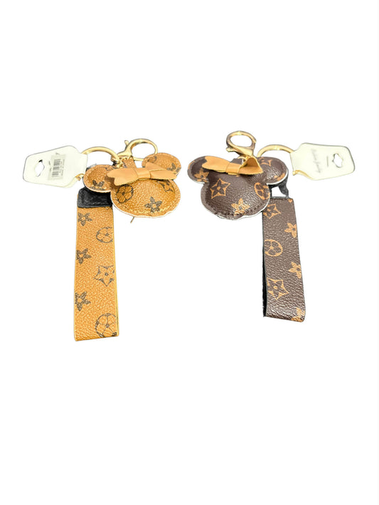 Designer-Inspired Mouse Charm Keychains (Set of 2 Styles)